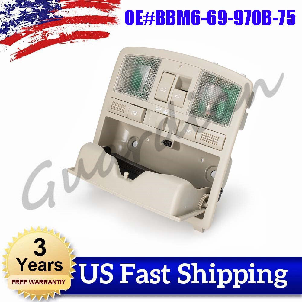 Overhead Console W/Sunroof Switch W/O Down Light BBM669970B75 for Mazda 3 10-12