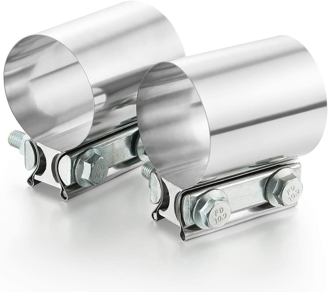 5-inch Butt connector exhaust with clip, 5-inch exhaust pipe connection (2 pieces)