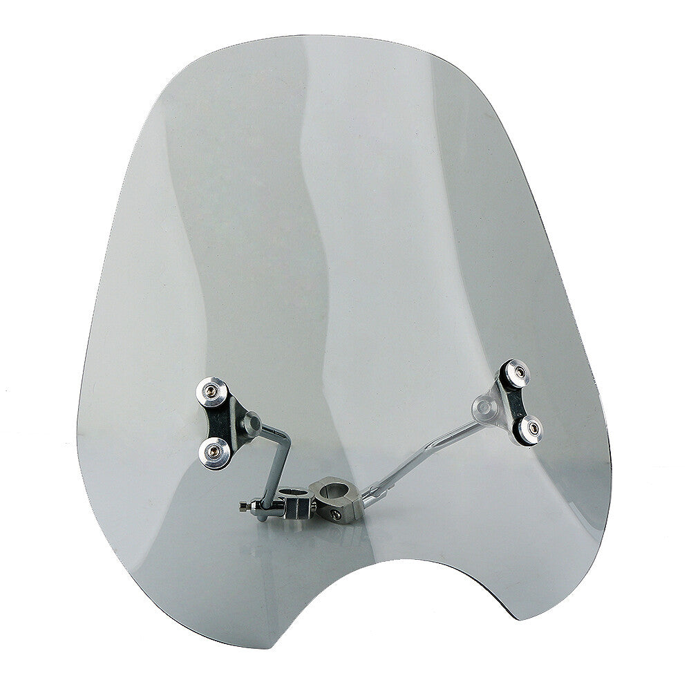 Smoke Motorcycle 7/8-inch 1-inch Windshield Universal Windshield Suitable for Harley-Davidson and for Honda
