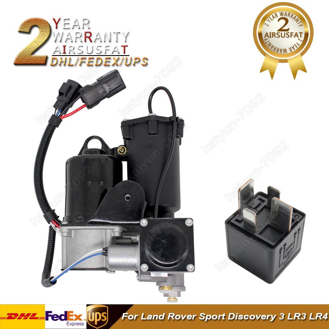 Air Compressor Pump W/ Relay Fit for Land Rover for Range Rover Sport LR3 LR4 LR023964