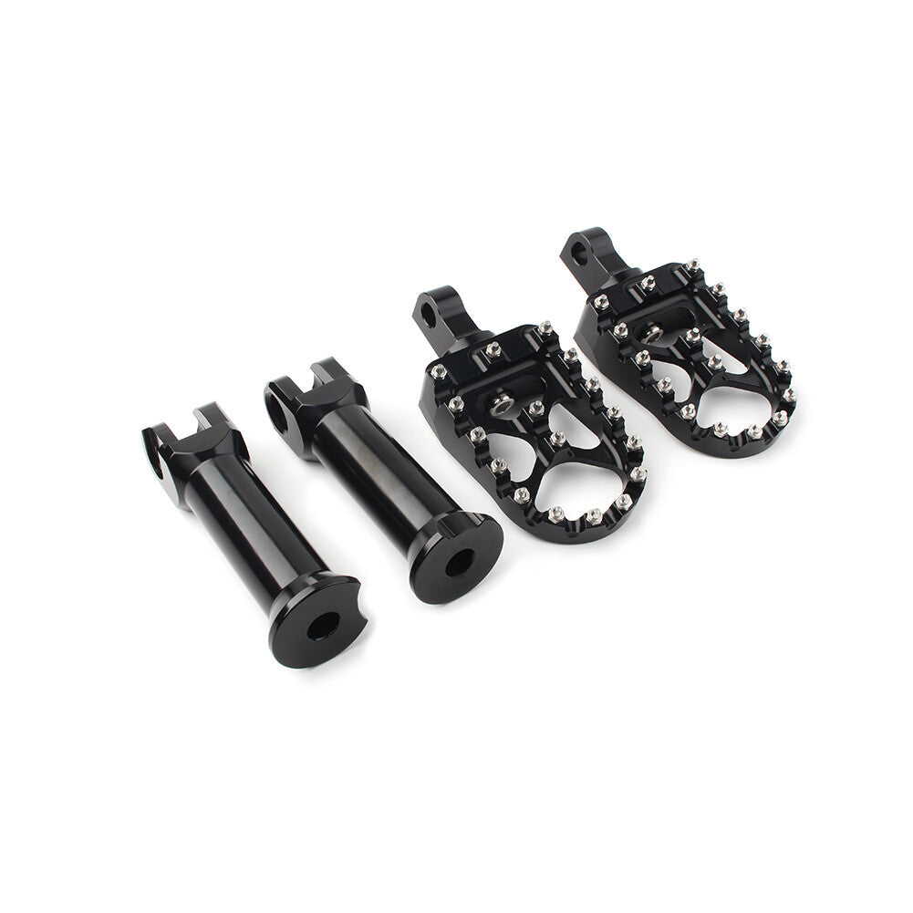 Black Rear Passenger Foot Pegs W/Bracket Assembly for Harley Softail Street Bob