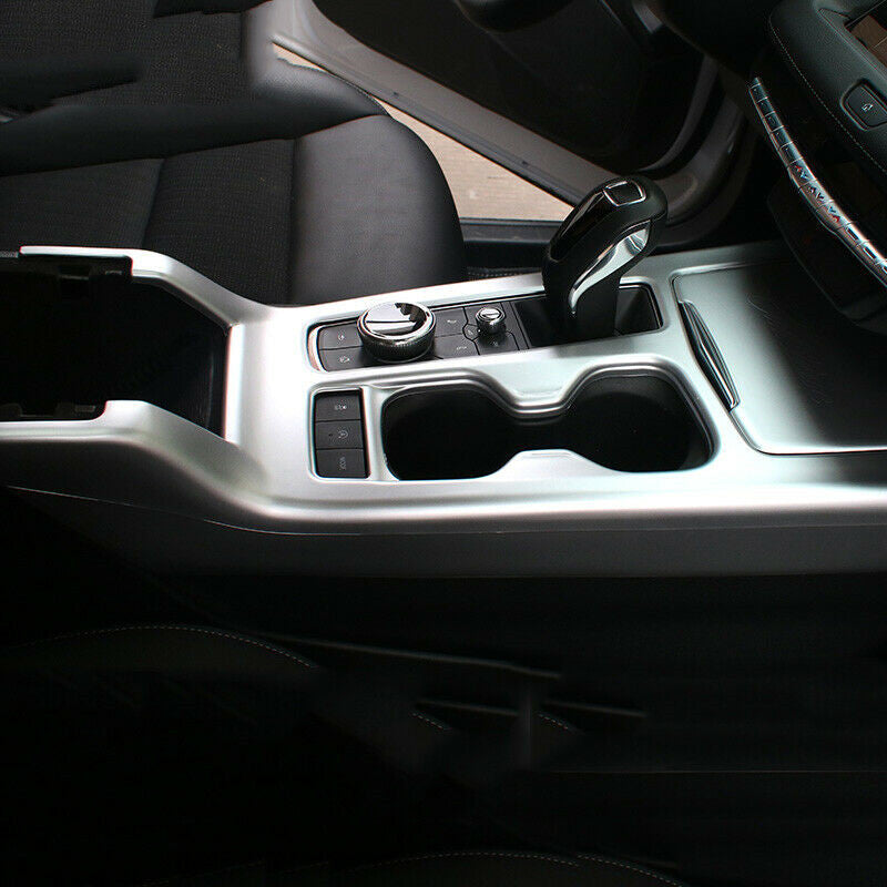 for Cadillac XT4 2018-21 Silver ABS Central Console Gear Shift Panel Cover Trim