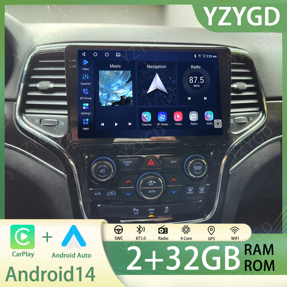 for Jeep for Grand Cherokee 2014-2022 Android 14 Carplay Car Radio GPS Stereo Screen