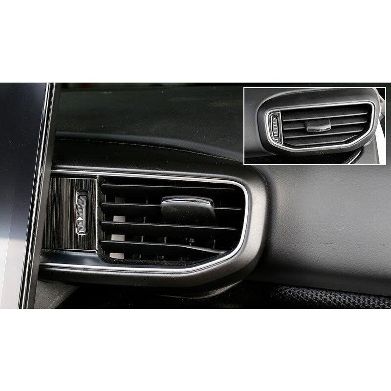 Console LR Air Outlet Vent Trim Fit for Ford Explorer 2020-2022 Black Titanium