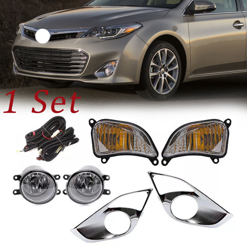 Set for Toyota for Avalon 2013-2015 Front Fog Lamp + Turn Signal Lights + Lamp cover