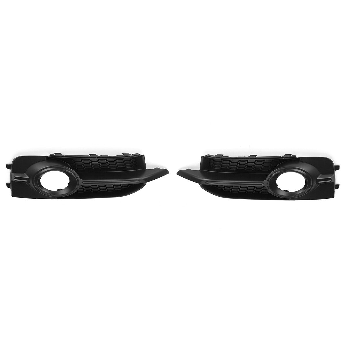 Front bumper grille and fog light protective covers (left + right) for Audi A1 8X S series 2010-2014.