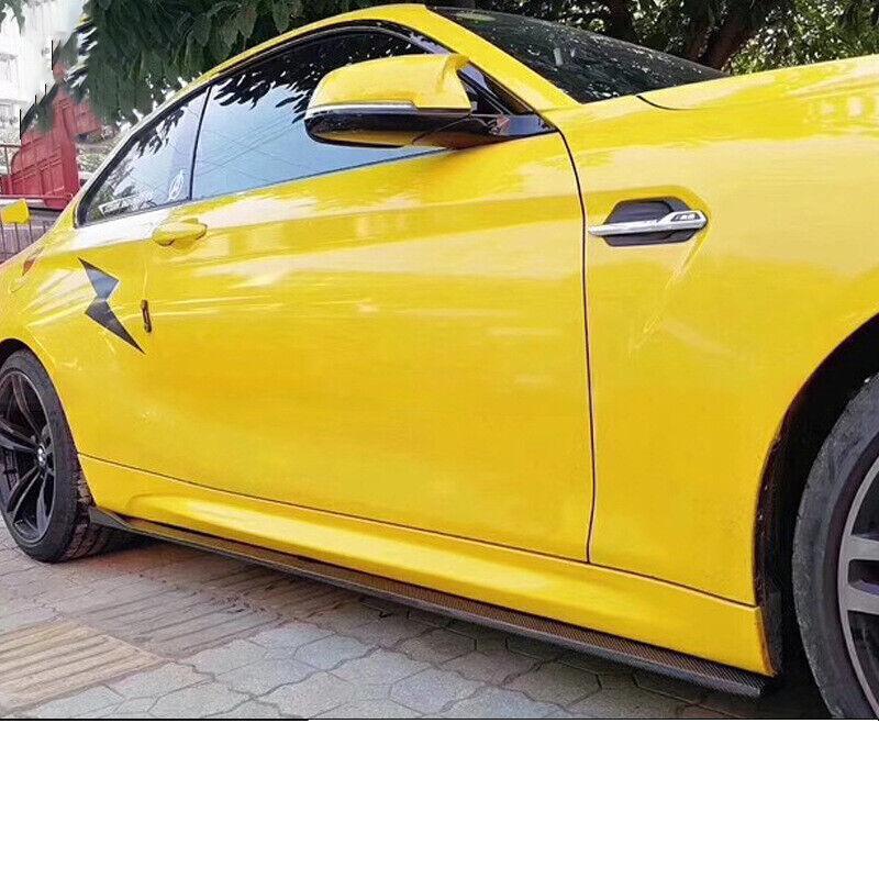 Carbon fiber side skirt extension and splitter kit for 2016-2021 for BMW F87 M2 M2C