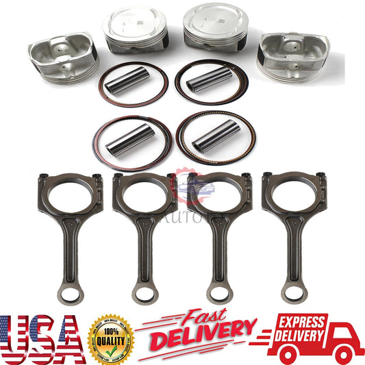 4¡Á Connecting Rod  Piston Kit For 2.4L for Hyundai for Kia Sonata Optima for Tucson G4KE