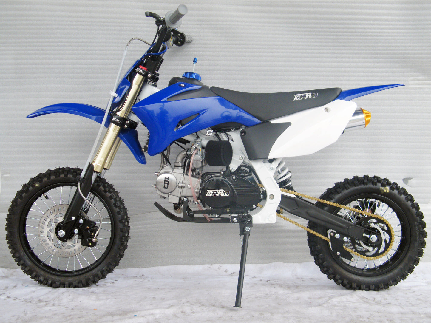 High- for seat airbox with blue plastic mudguards for Yamaha TTR110 motorcycle/motocross bike