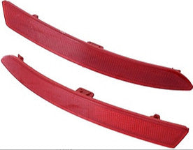 One pair of red rear bumper reflectors for BMW F21, F20, and 1 Series 15-16.
