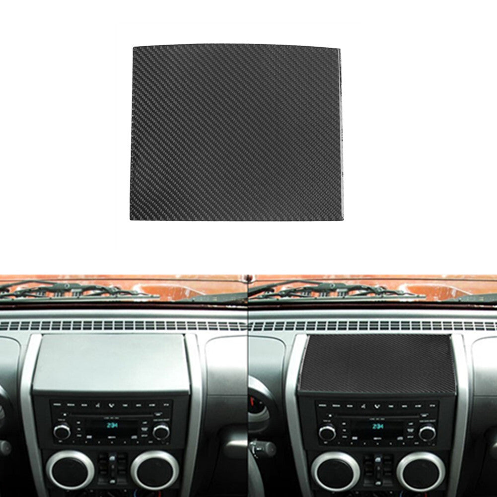 Carbon Fiber Above Of Center Console Cover Trim for Jeep for Wrangler 2007-2010