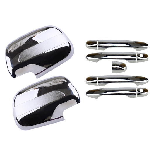 Chrome Mirror Covers + Door Handle Covers Fit for Toyota Tacoma 2005-2011
