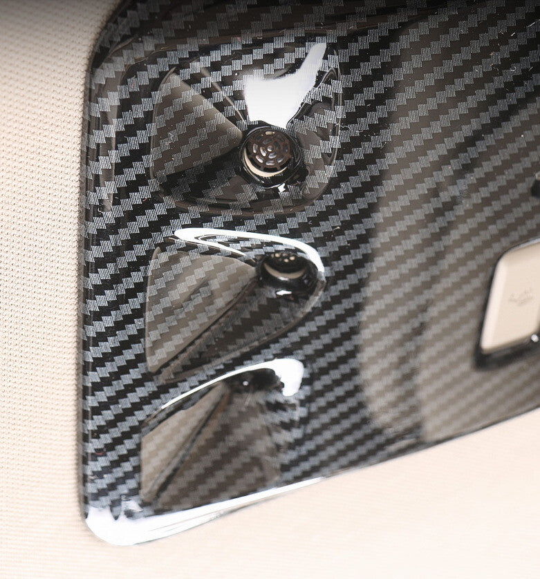 Inner Rear Reading Lamp Frame Cover Trim for Kia Carnival 2022-2023 Carbon Fiber
