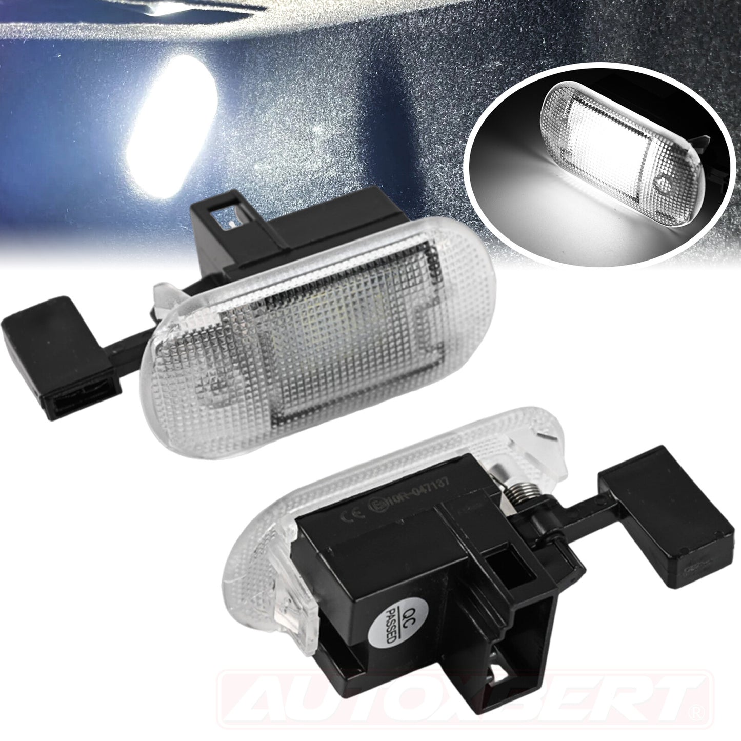 2x 18 SMD LED Glove Box Light Lamp for VW Bettle for Bora Caddy for Golf Touran Touareg