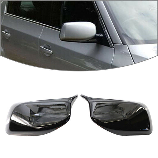 Pair for BMW E60 E61 2004-2007 Rear View Mirror Cover Trim Without Removal Tool