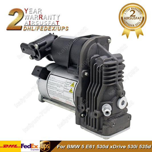for BMW 5 E61 530d xDrive 530i 535d Air Suspension Compressor Pump 37106793778