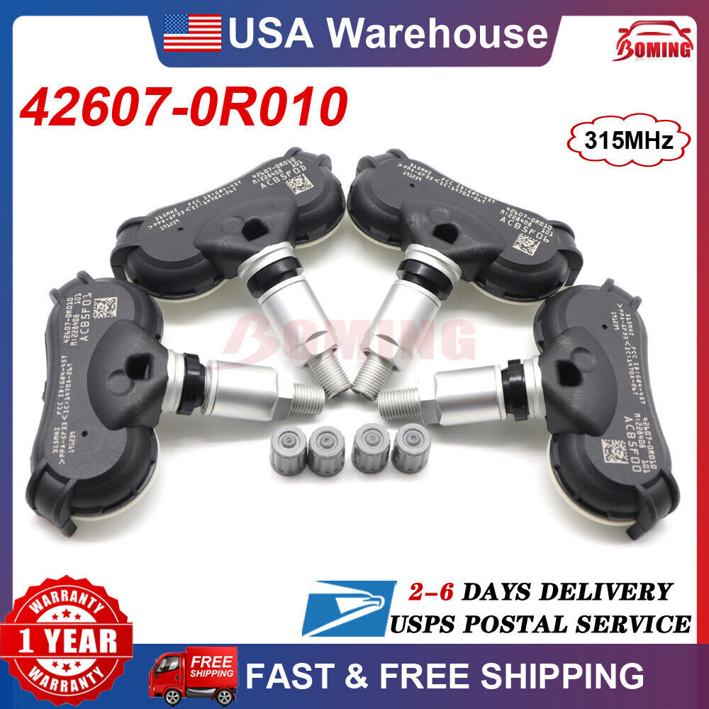4PCS 42607-0R010 TPMS TIRE PRESSURE SENSOR for Toyota RAV4 Without for Smart Key US