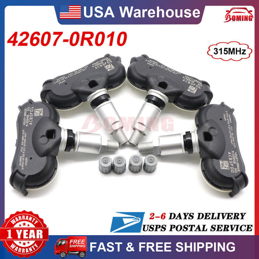 4PCS 42607-0R010 TPMS TIRE PRESSURE SENSOR for Toyota RAV4 Without for Smart Key US