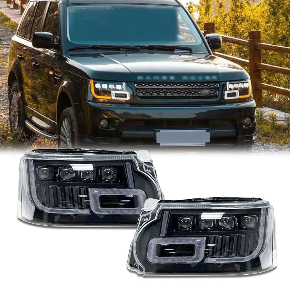 Pair Headlight Assembly for Land Rover for Range Rover Sport 2010-2013 Plug and play