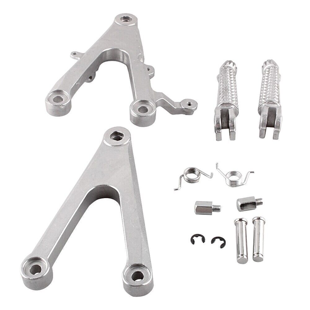 for Yamaha YZF R1 2002 2003 CNC Front Rider Footpegs Rearset Brackets Motorcycle
