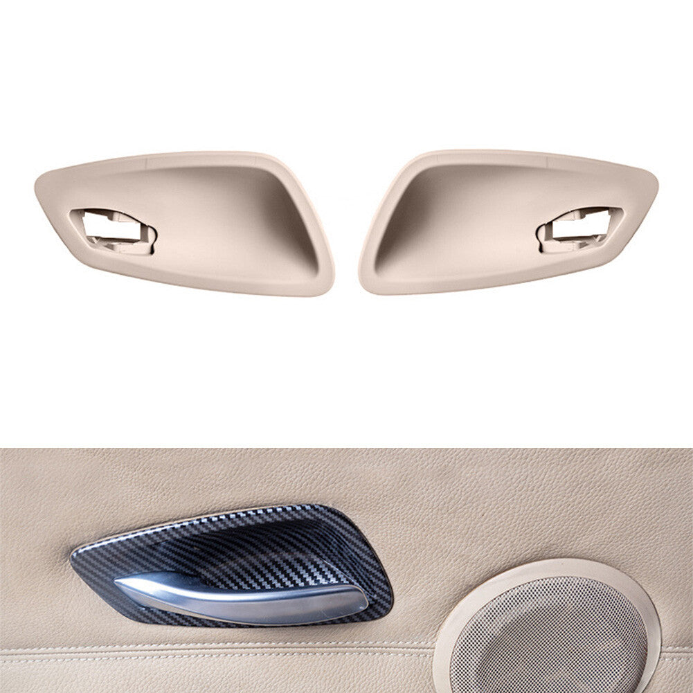 2PCS Inner Interior Door Handle Bowl Cover for BMW 3 Series E90 2005-2012 Beige