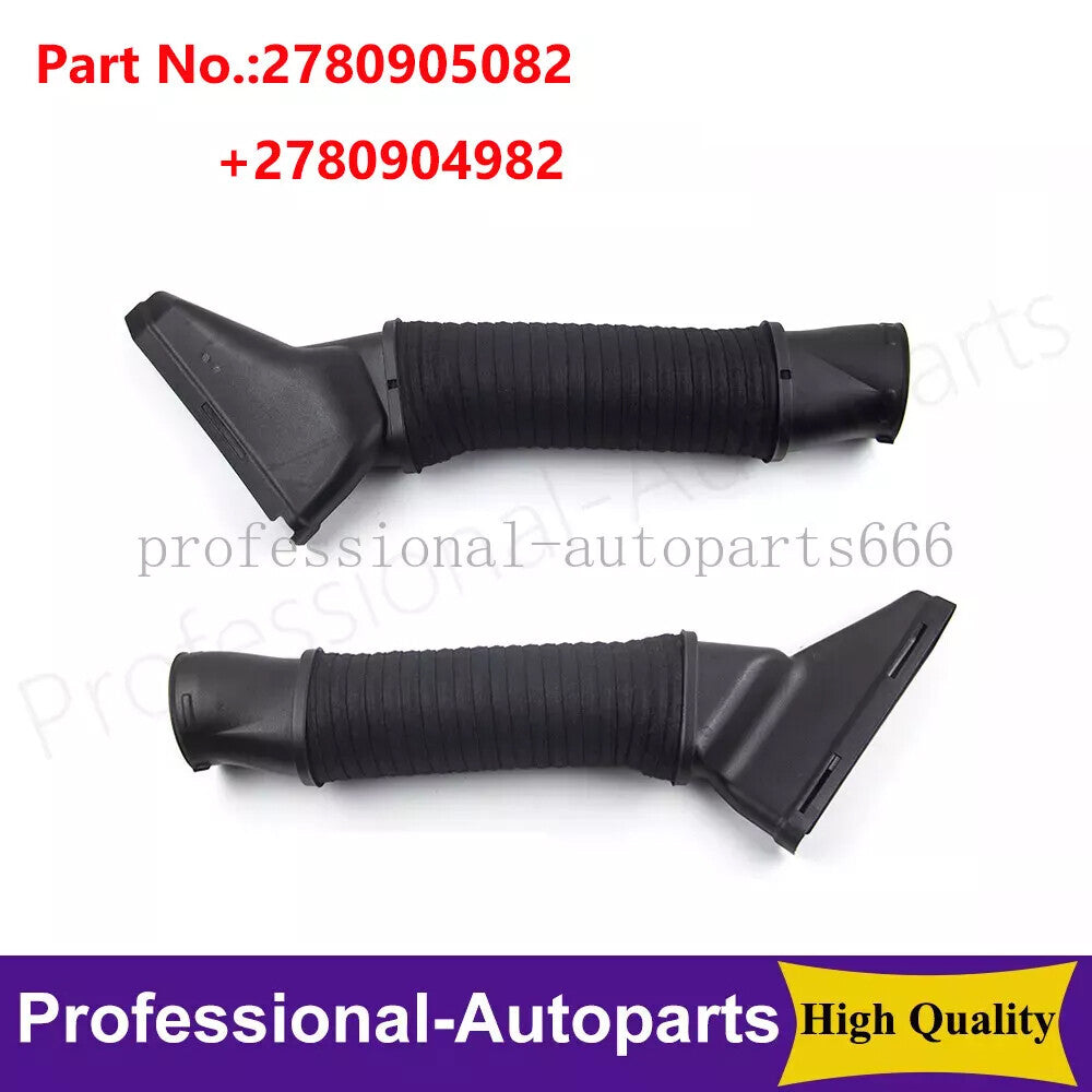 One pair of left and right intake hoses suitable for Mercedes-Benz S550, S63, and AMG (2014-2017).