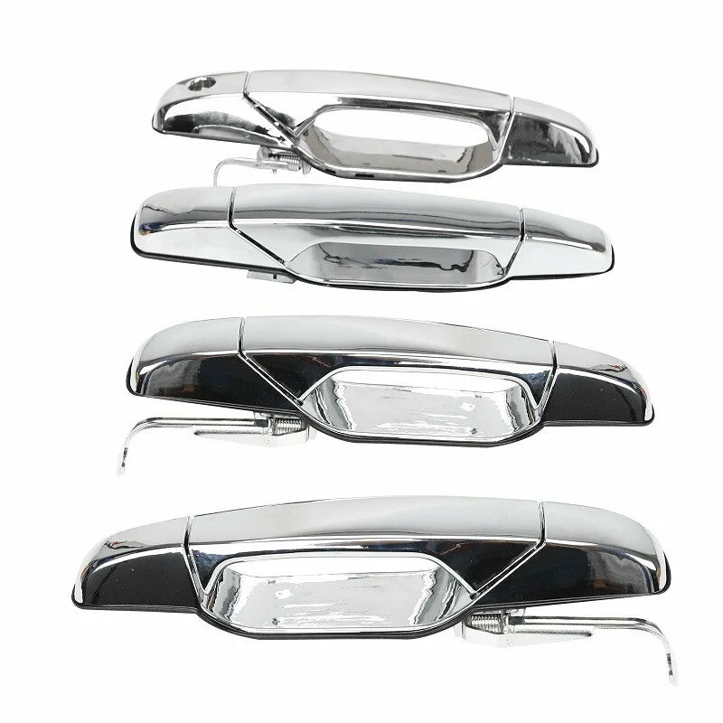 Chrome Door Handles for Chevy Rear Right Driver Side Passenger Side Exterior