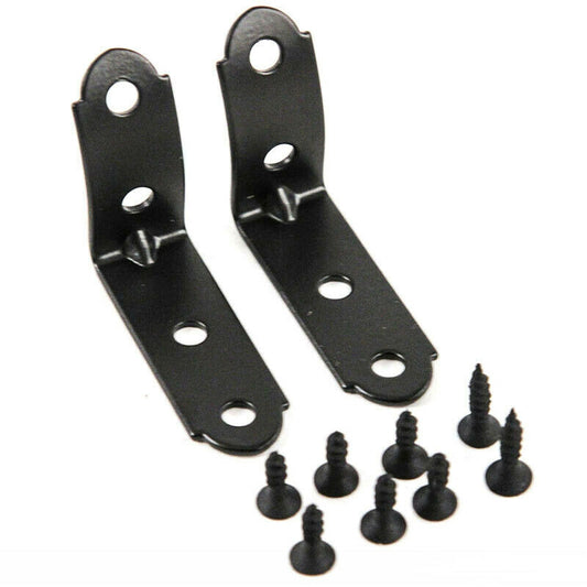 Pack of 2 Glove Box Repair Kit Fit for Audi A4 S4 RS4 B6 B7 8E 2001-2008 Black