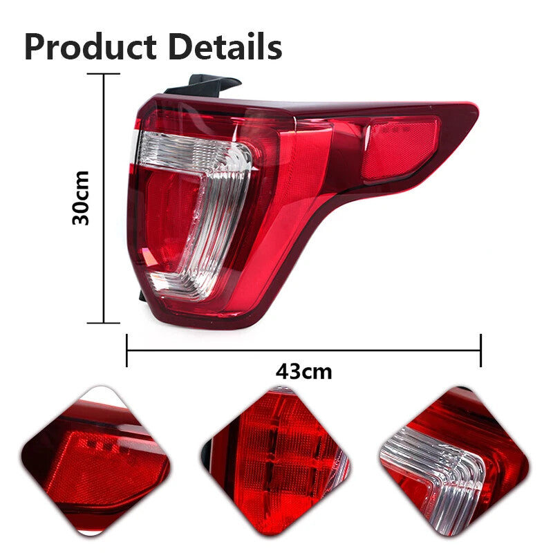 Right Side LED Tail Light Rear Brake Lamp Tail Lamp for Ford Explorer 2016-2019