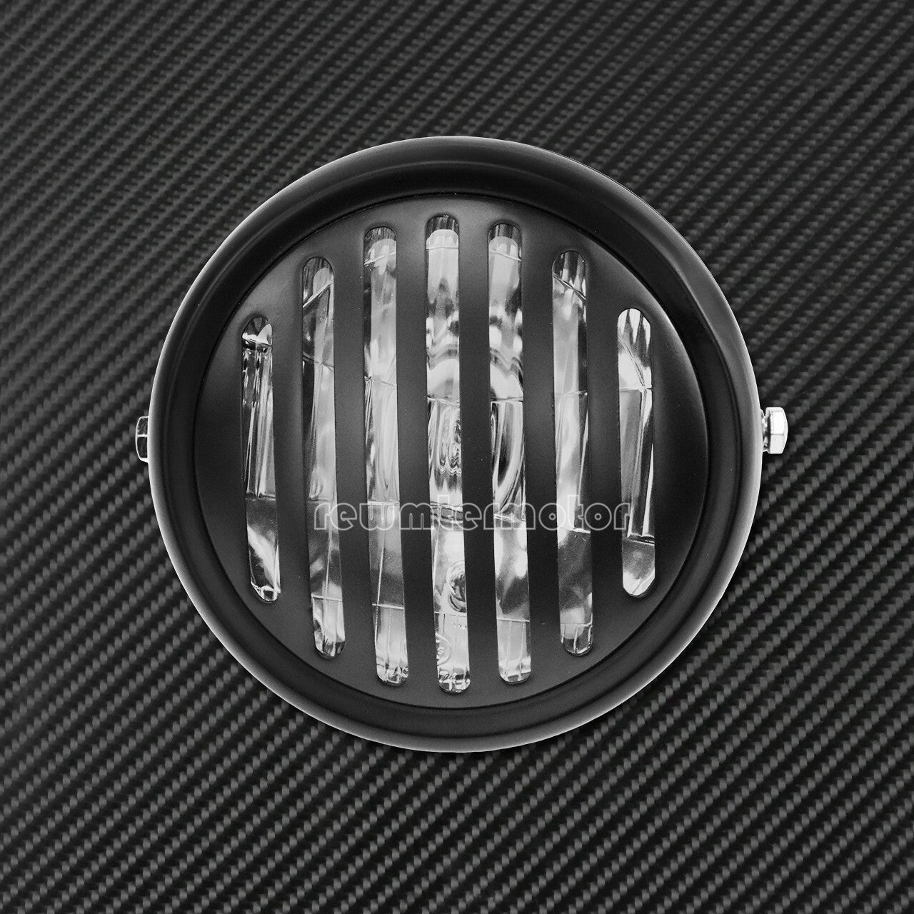 6.3 Retro Motorcycle Headlight Grill Diamond Cover Fit for Harley Cafe Racer
