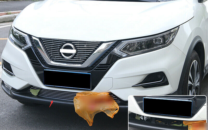for Nissan Rogue Sport 2017-2021 Chrome Front Lower Mesh Grille Grill Cover Trim