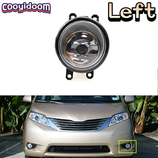 Left front fog light with bulb for Toyota for Sienna 2011 - 2017 LH