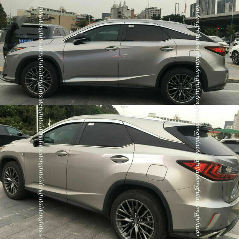 for LEXUS RX350 450h 2016-2021 Chrome Window Vent Visor Sun Rain Guard Deflector