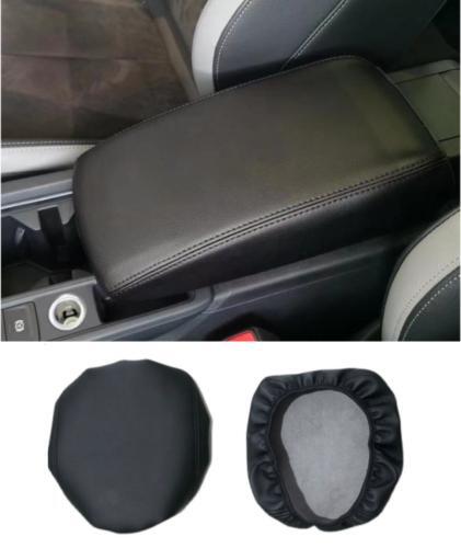 Black leather console armrest box panel cover for Jeep Grand Cherokee 2011 - 2021