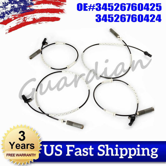 4x Front Rear Left+right ABS Wheel Speed Sensor set New for BMW 328i sedan 128i