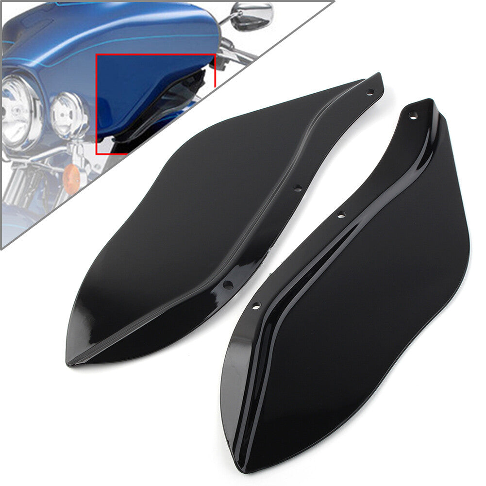 Pair Side Fairing Windshield Air Deflector for Harley Street Electra Glide 96-13