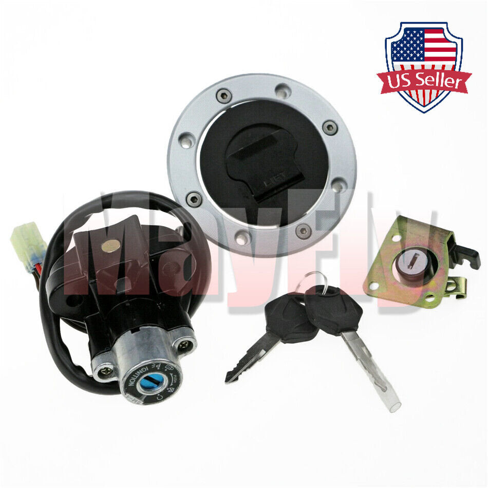 Ignition Switch Lock Fuel Gas Cap Key Set Fit For SV650 SV650S GSX1200 GSX1400
