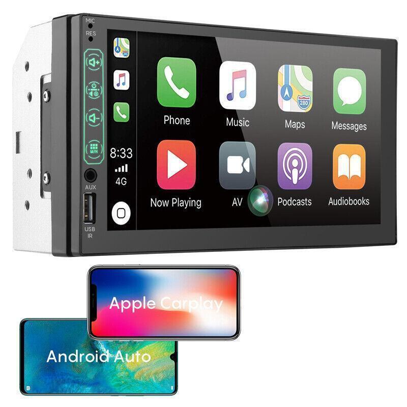 Car Radio Kit 7 Double Din Stereo with Apple Carplay Android Auto MP5 Video