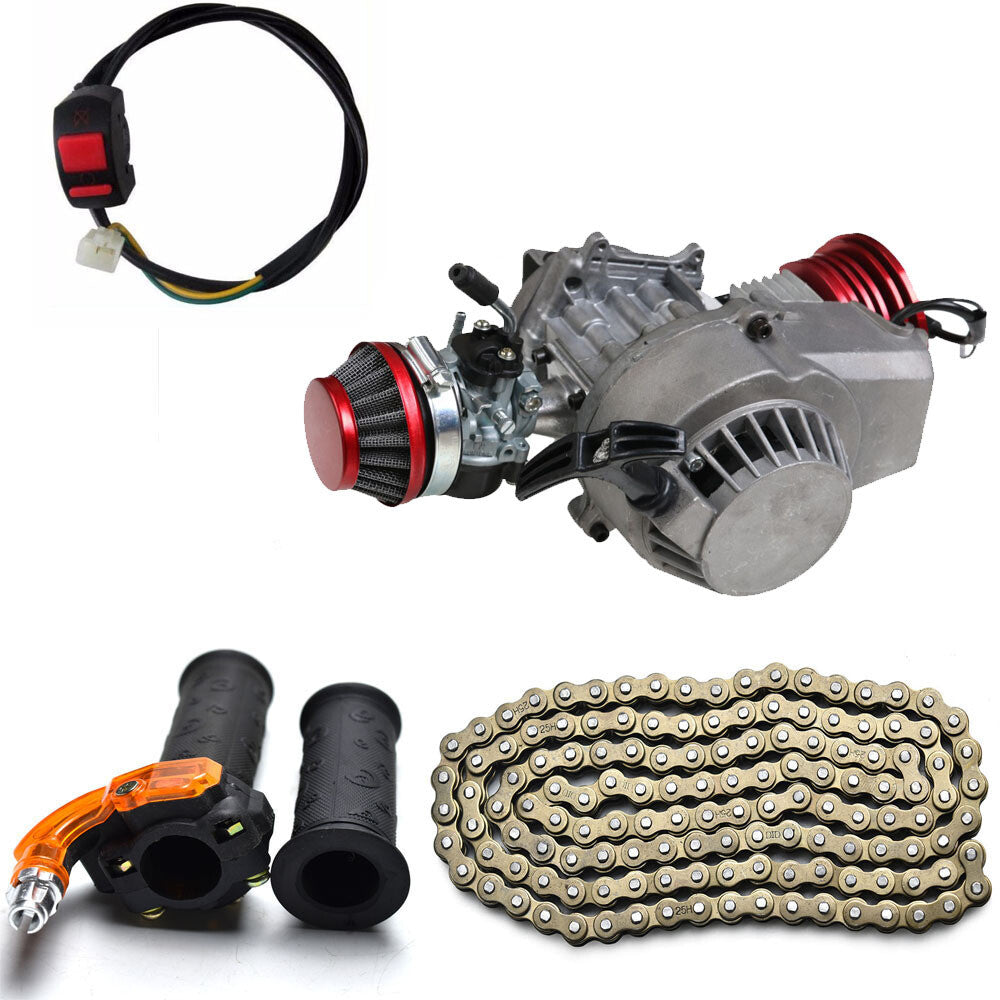 Racing 49cc 50cc 2 Stroke Engine Motor Kit for Scooter Dirt Pocket Bike Go kart