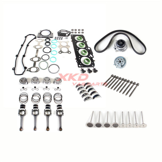 1.6 Piston, Connecting Rod, Valve, and Gasket Reconstruction Kit Suitable for avu BGU BSE BSF CCSA
