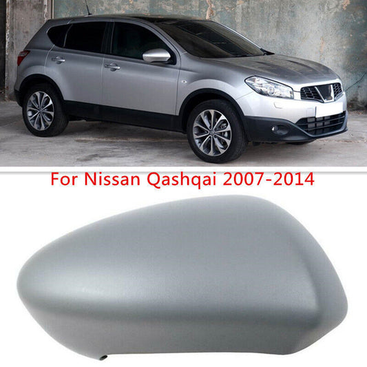 Gray Right Side Rearview Mirror Cover Shell Cap Fit for Nissan Qashqai 2007-2014