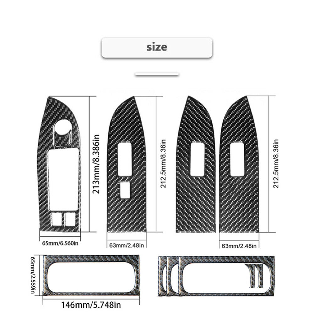 7X Carbon Fiber Door Decorative Cover Trim for Suzuki Grand Vitara 2006-2013