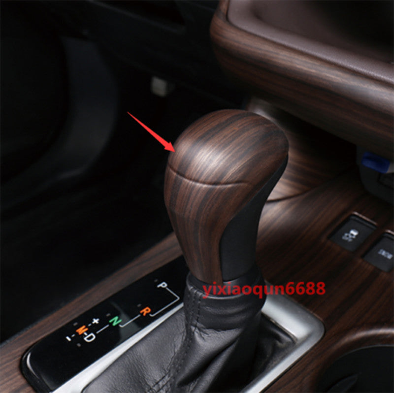 Wood Grain Gear Lever Shift Knob Cap Cover Trim for Toyota Highlander 2014-2019