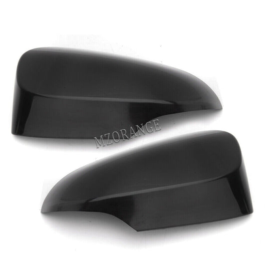 2¡Á F¨¹r for Toyota Yaris 12-19 Schwarz Links+Rechts Seite R¨¹ckspiegel Abdeckung Kappe