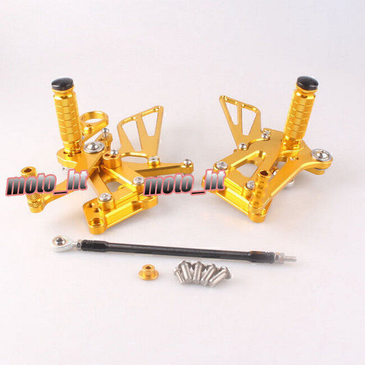 for BMW S1000RR 2008-2014 2009 2010 2011 2012 Gold CNC Rearset Rear Set Footpegs