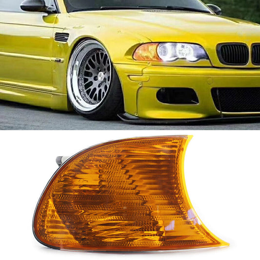 Right Front Turn Signal Light With Yellow Lens Fit for BMW E46 3-Series 2DR 2000-01
