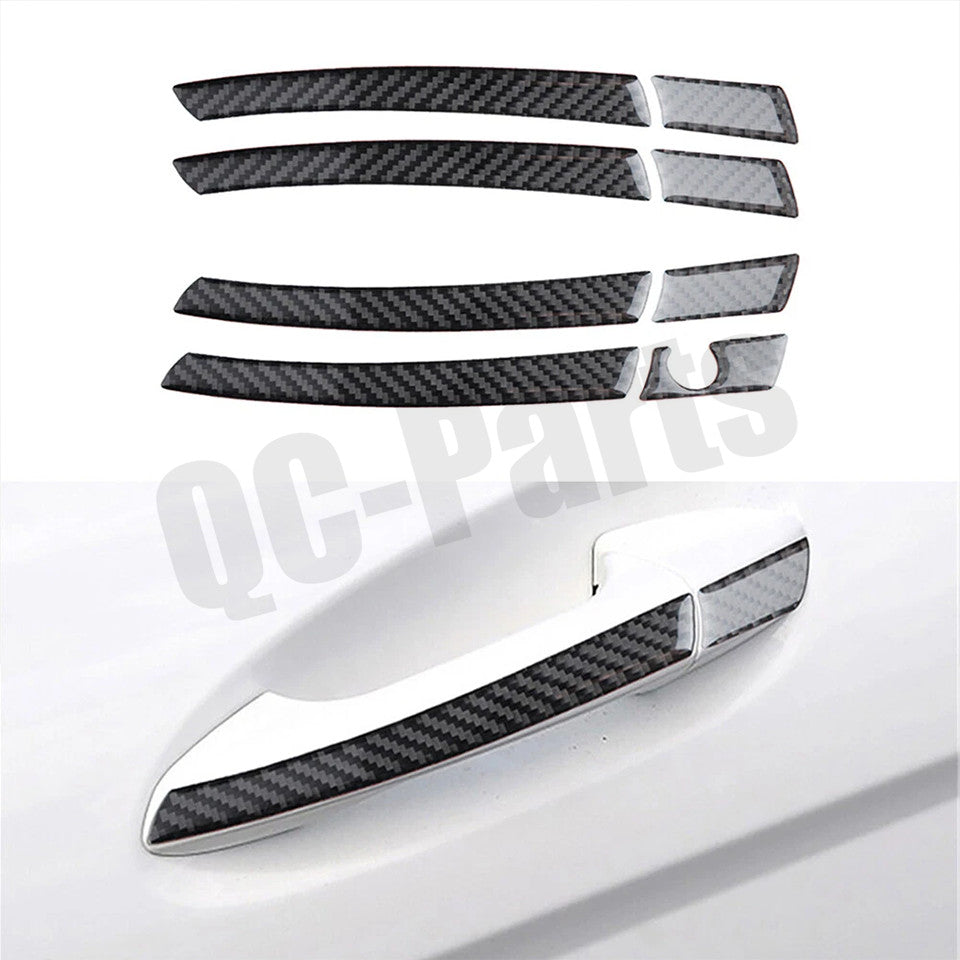 Carbon fiber door handle cover trim for Mercedes-Benz C-Class W204 2007-2014