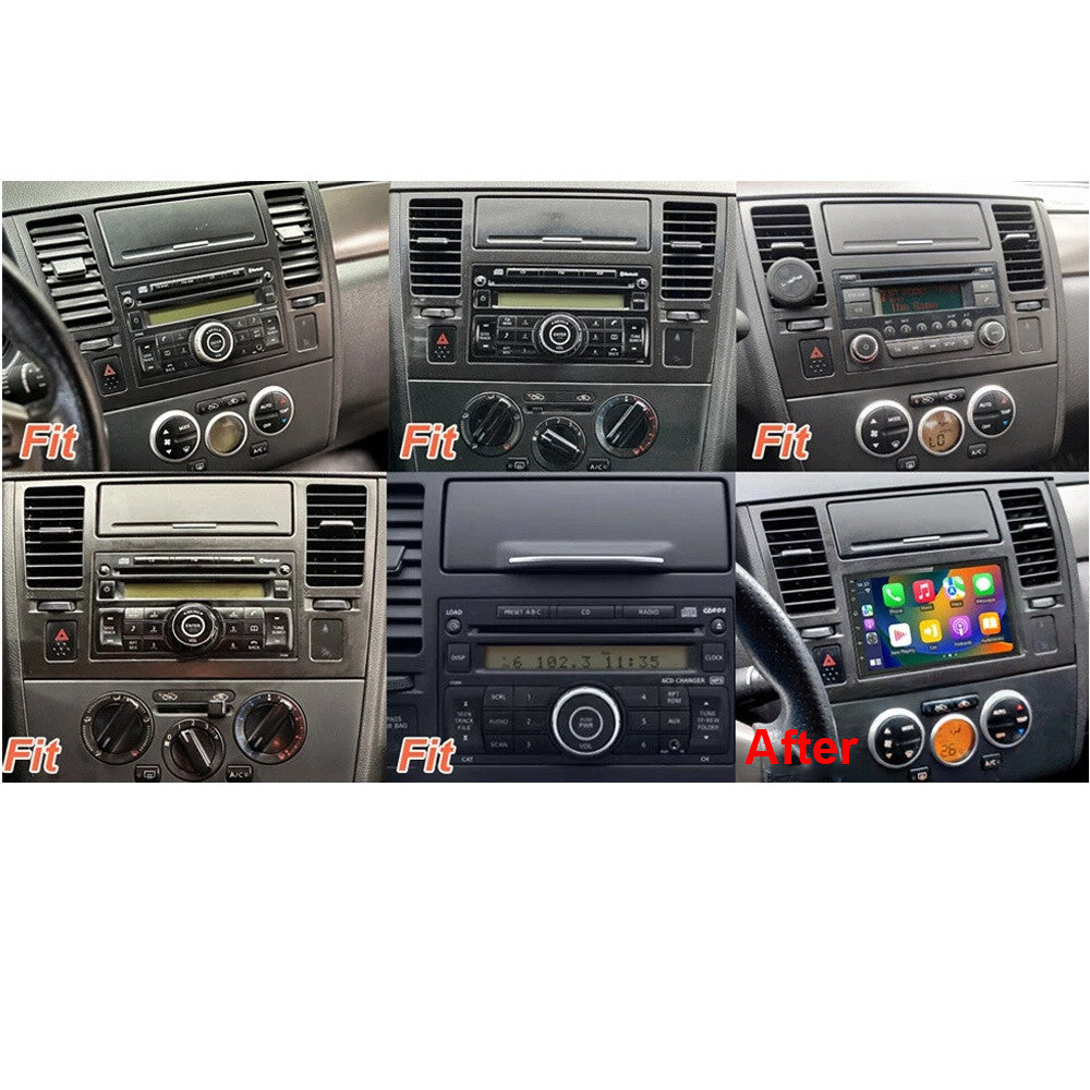 7 Android 14 Carplay for Nissan Versa 2007-2011 Car Stereo Radio GPS Navi WIFI