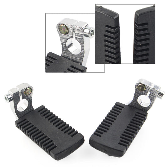 Foot Pegs Rest Pedals w/ Clamps for 43cc 47cc 49cc Pocket Dirt Bike for Mini Scooter