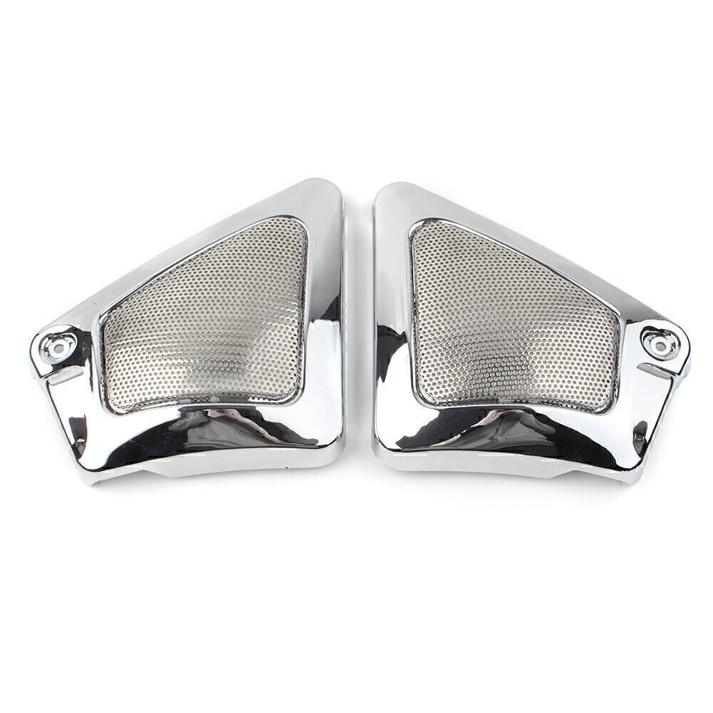 2x Chrome Airbox Frame Neck Side Cover Fit for Harley V-Rod VRSCA VRSCB VRSCX VRSCAW